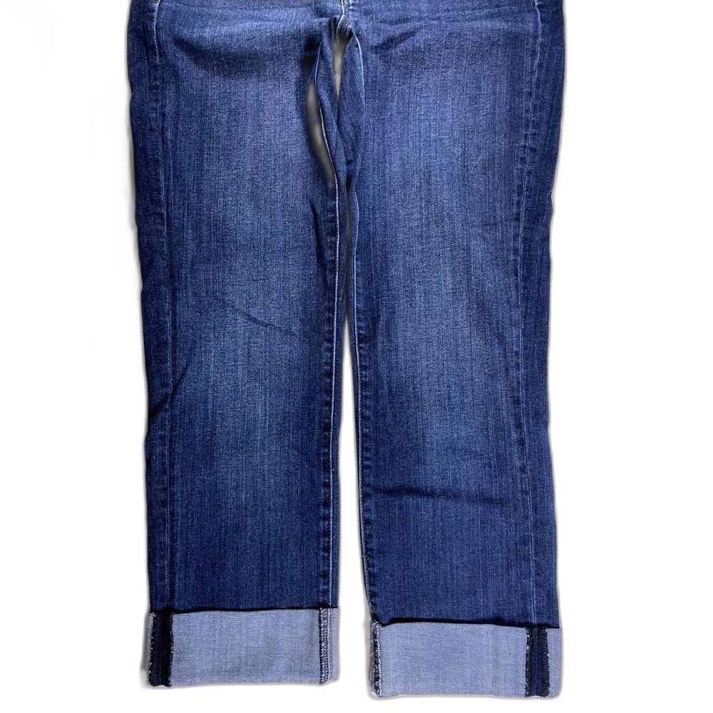 Crop Cuffed Mid Rise Jeans W/8 Liverpool Doheny Dark Blue LN - Picture 12 of 14